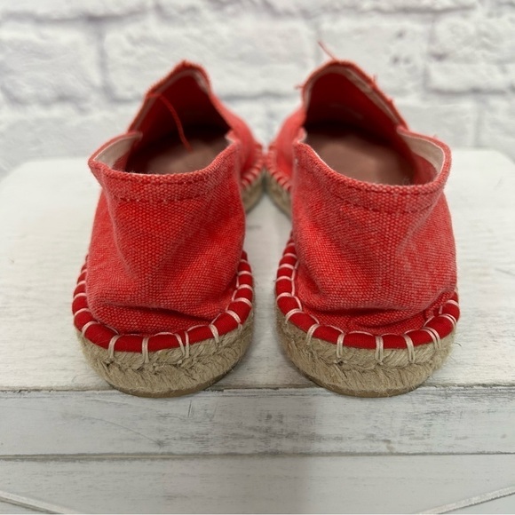 Vivi G. Shoes Red Canvas Espadrille Flats - Picture 11 of 14